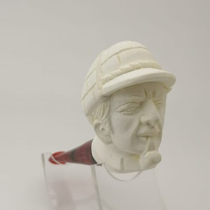 Sherlock Holmes Meerschaum Pipe,Block Meerschaum,Unique Meerschaum Pipes,With Case