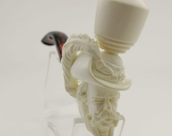 Musketeer Meerschaum Pipe,Block Meerschaum,Unique Meerschaum Pipes,With Case