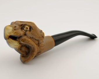 Eagle Snake Meerschaum Pipe,Block Meerschaum,Unique Meerschaum Pipes,With Case
