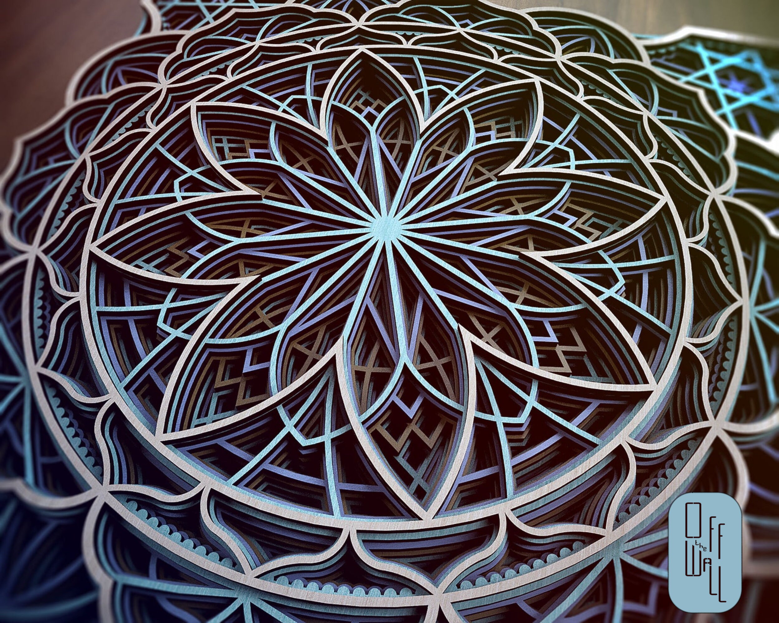 M37. Mandala wall art laser cut unpainted unassembled | Etsy