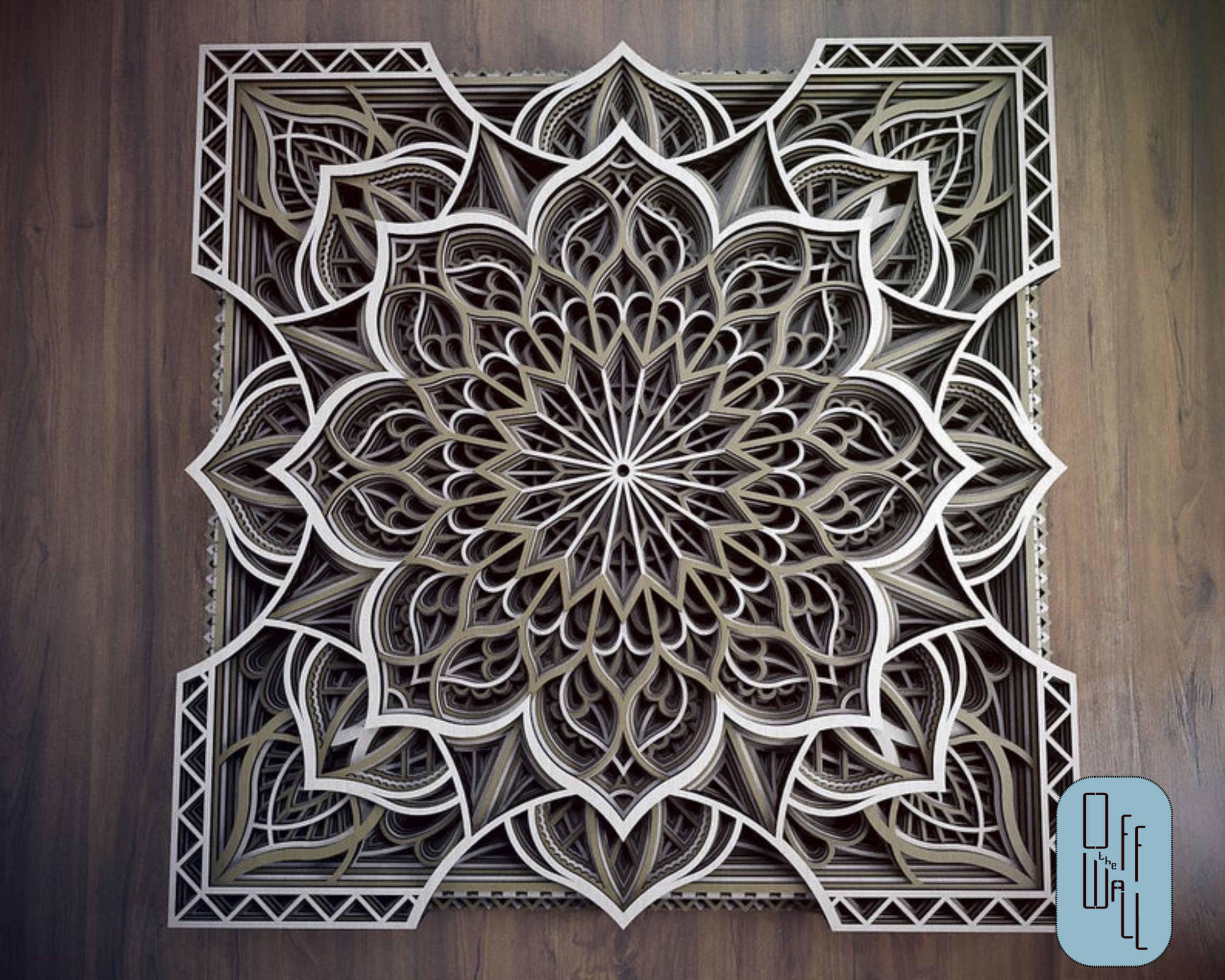 M23. Mandala wall art laser cut unpainted unassembled Etsy