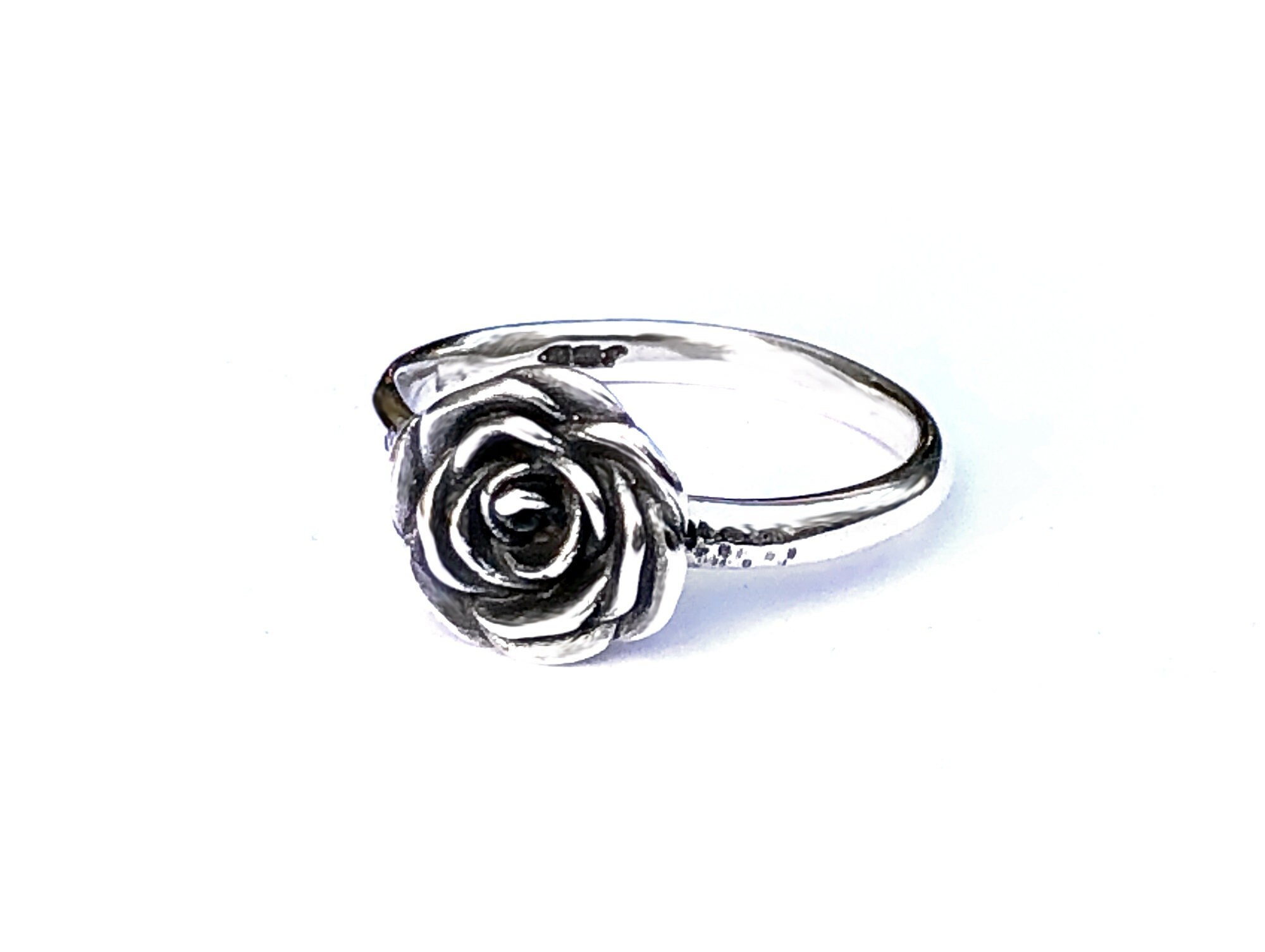 925 Sterling Silver Rose Rings for Women, Art Nouveau Ring, Nature