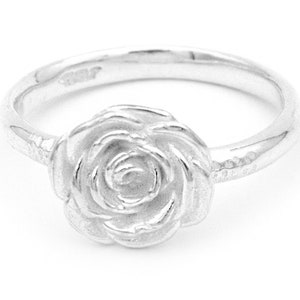 925 sterlingzilveren rozenring, vintage zilveren ring met rozenbloem, bloemenart nouveau-ring voor vrouwen, romantisch cadeau, statementring