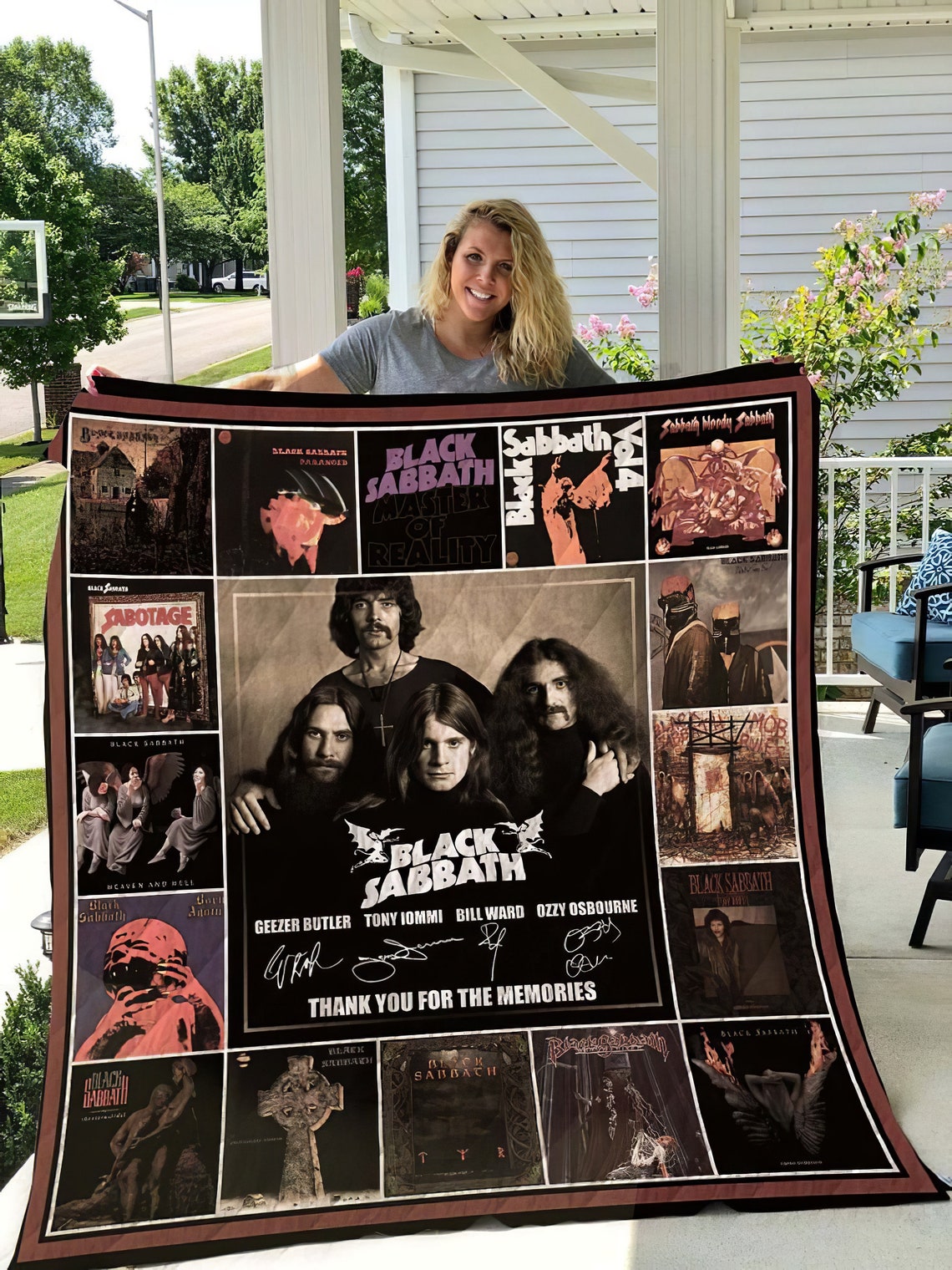 Black Sabbath Quilt Blanket Black Sabbath Fleece Blanket Etsy