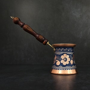 Solid Turkish Copper Coffee Pot Stovetop Copper Coffee Pot
