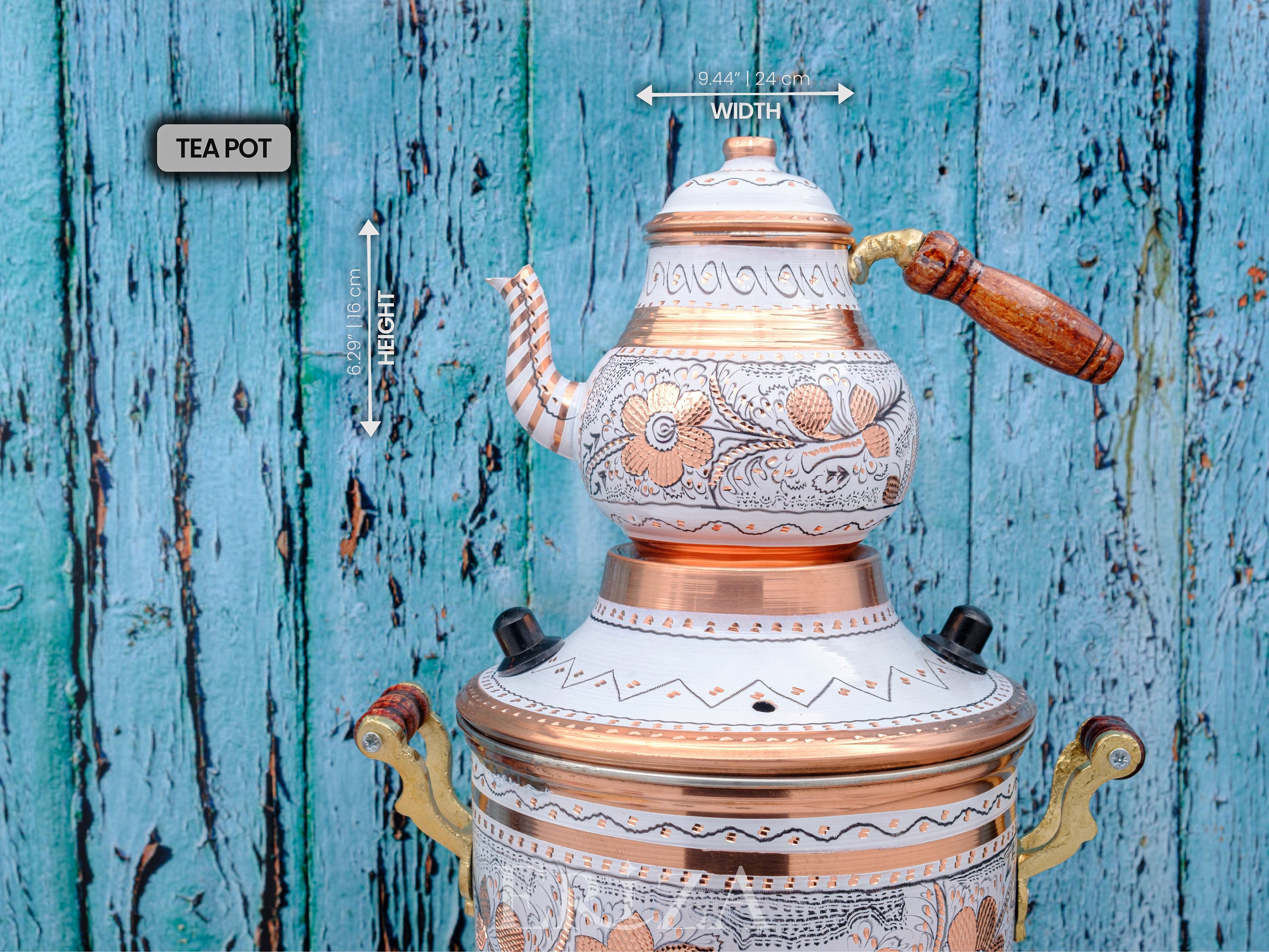 Turkish Copper Electric Samovar Tea Maker - Etsy