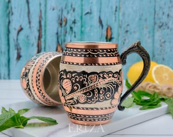 Engraved Copper Moscow Mule Mug 18.5 Fl Oz