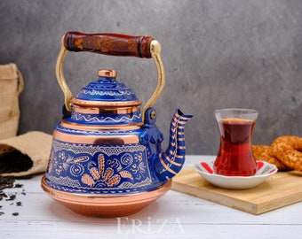 Handmade Copper Tea Kettle Antique Copper Teapot