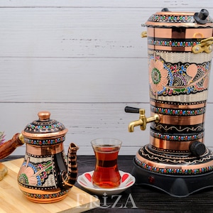 Copper Antique Electric Tea Maker Samovar