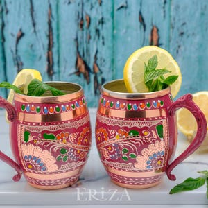 Black Engraved Copper Moscow Mule Mug, Tin-Lined 550 ml image 11