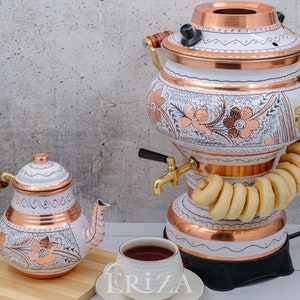 Russian Copper Electric Tea Maker Samovar