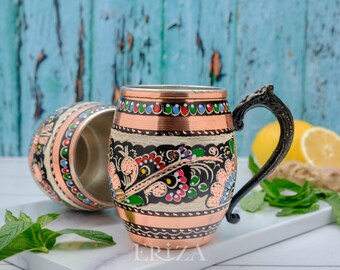 Handmade Moscow Mule Copper Mug Antique 18.5 Fl Oz