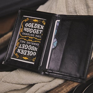 Carteira de couro com dobra Z Magic Wallet