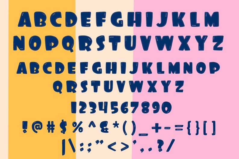 Digital Font, Procreate Font, Display Font, Bold Font, Cricut Font