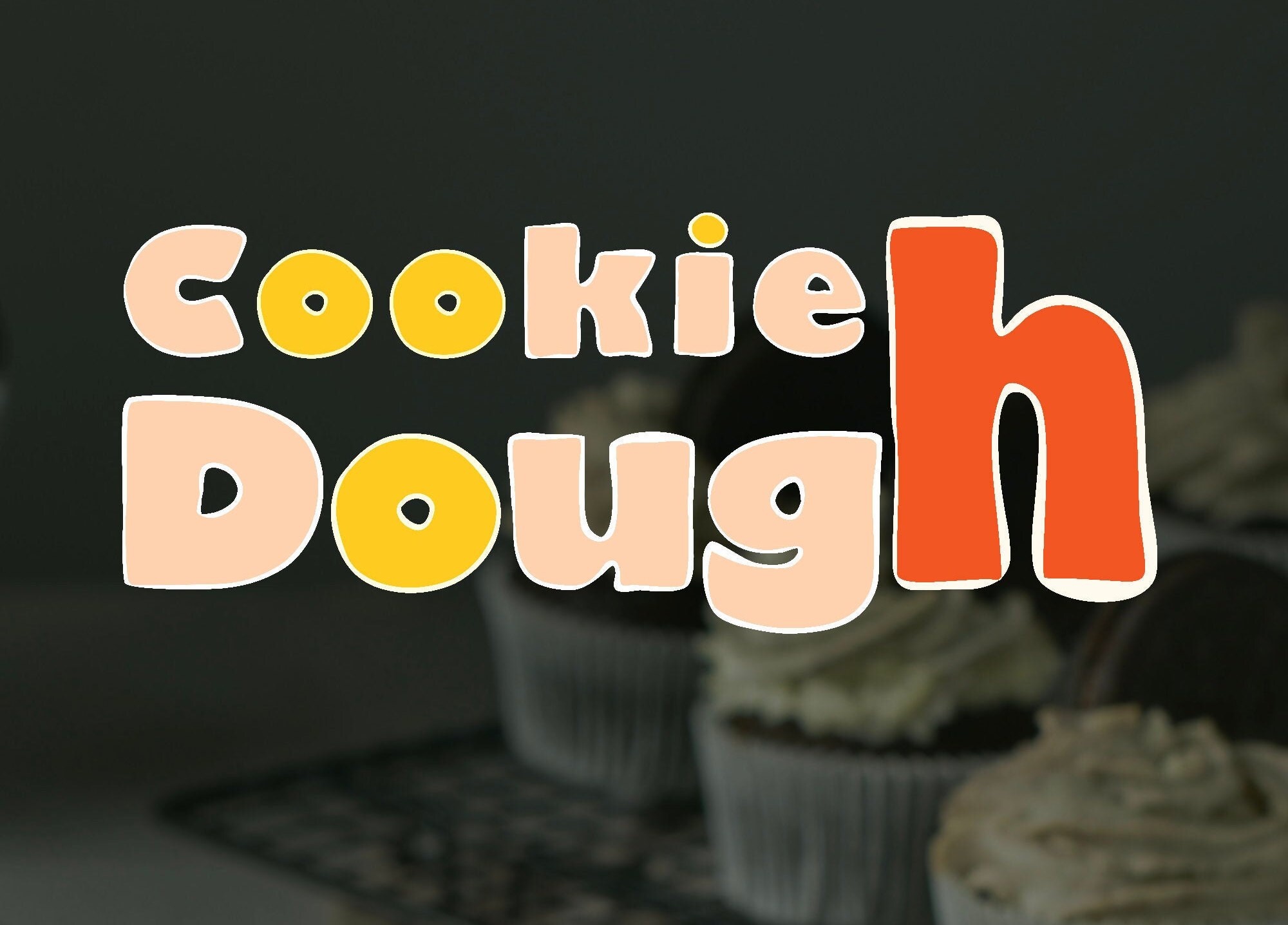 Cookie Dough Font Hand Draw Schriftart Moderne Schriftart Etsy.de