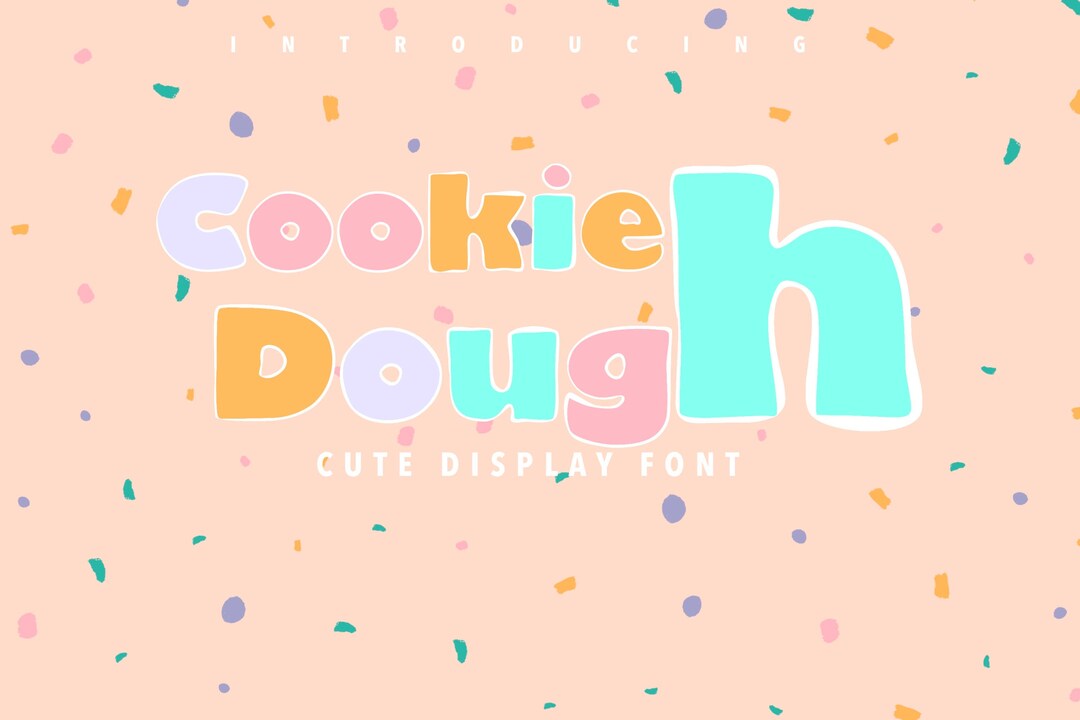 Cookie Dough Font Hand Draw Font Modern Font Font for Etsy