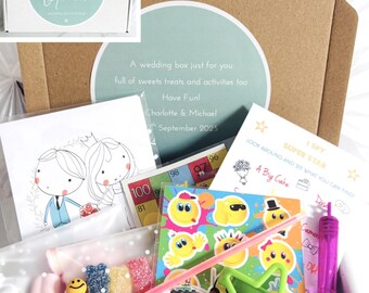 Personalised Wedding Gift Box | Activity Box | Child Activity Pack | Wedding Favour | Filled Box | Thank You Box | Table Favour | STARS