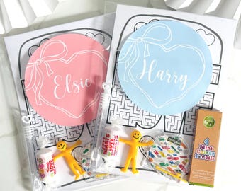 Personalised Pre Filled Wedding Activity Pack Book For Kids | Wedding Favour Gift | Wedding Table Games | Kids Activity | Colouring Pages A5