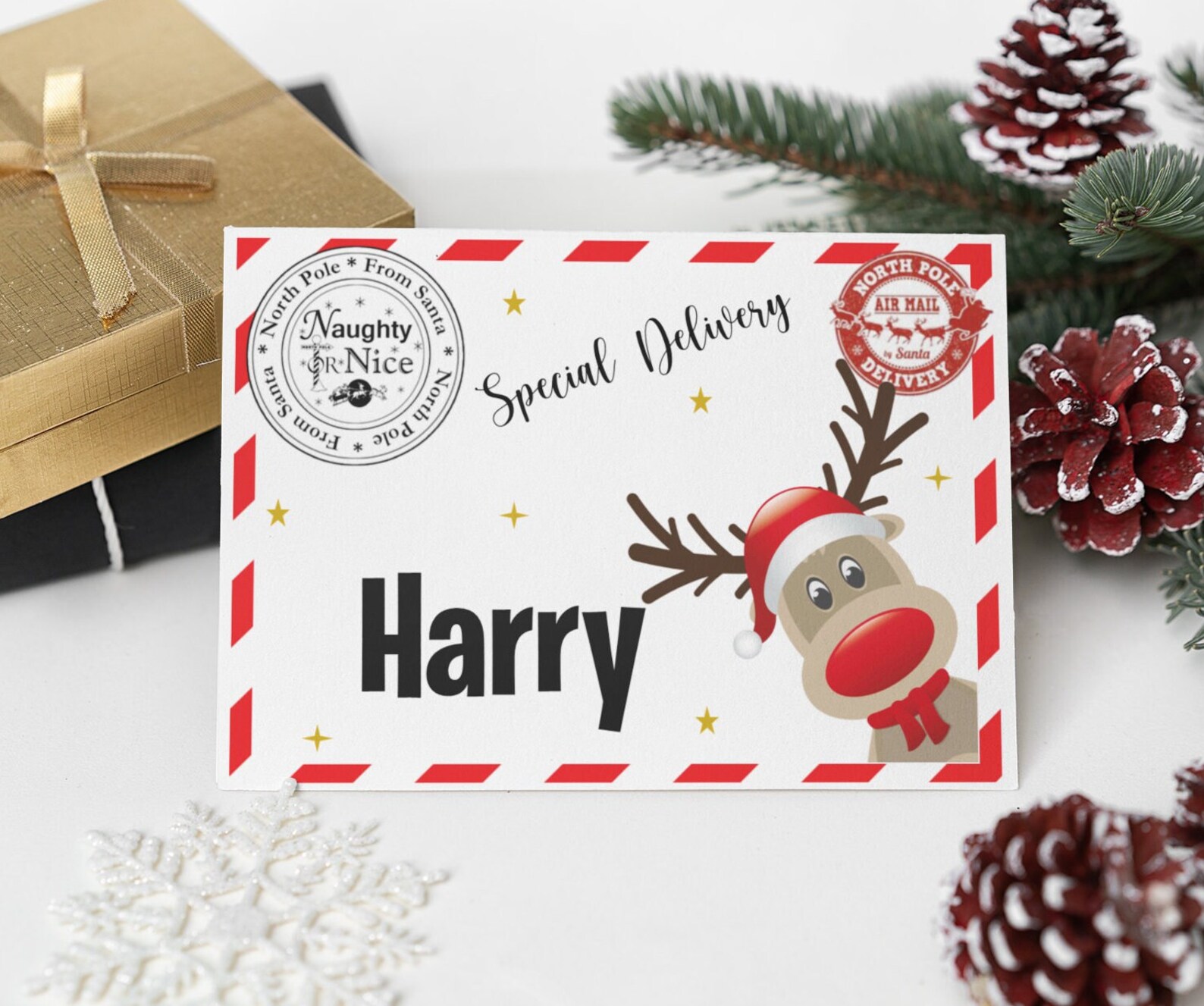 Personalised Christmas Eve Box Label Box Sticker Present | Etsy