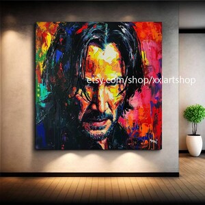 POP ART by MEDICI Face Art Canvas Wall Art Pop Art Modern Picture Living Room Office xxl art #fe2-10