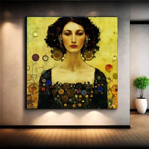 Tree of Life Art Canvas Wall Art Print Modern Picture Living Room Gustav  Klimt Style Office Stretched on Frame or Rolled 