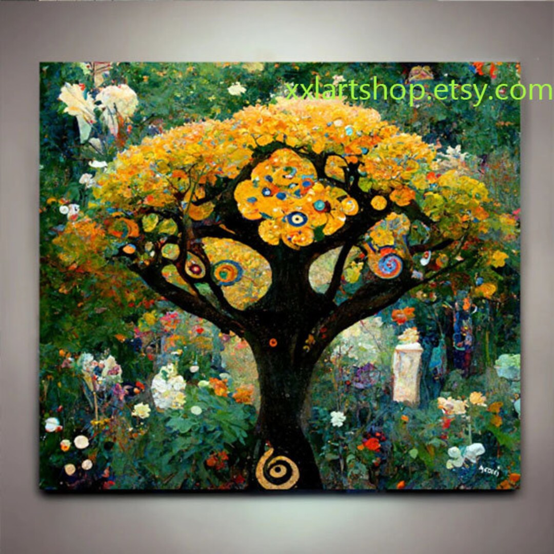 Tree of Life Art Canvas Wall Art Print Modern Picture Living Room ...