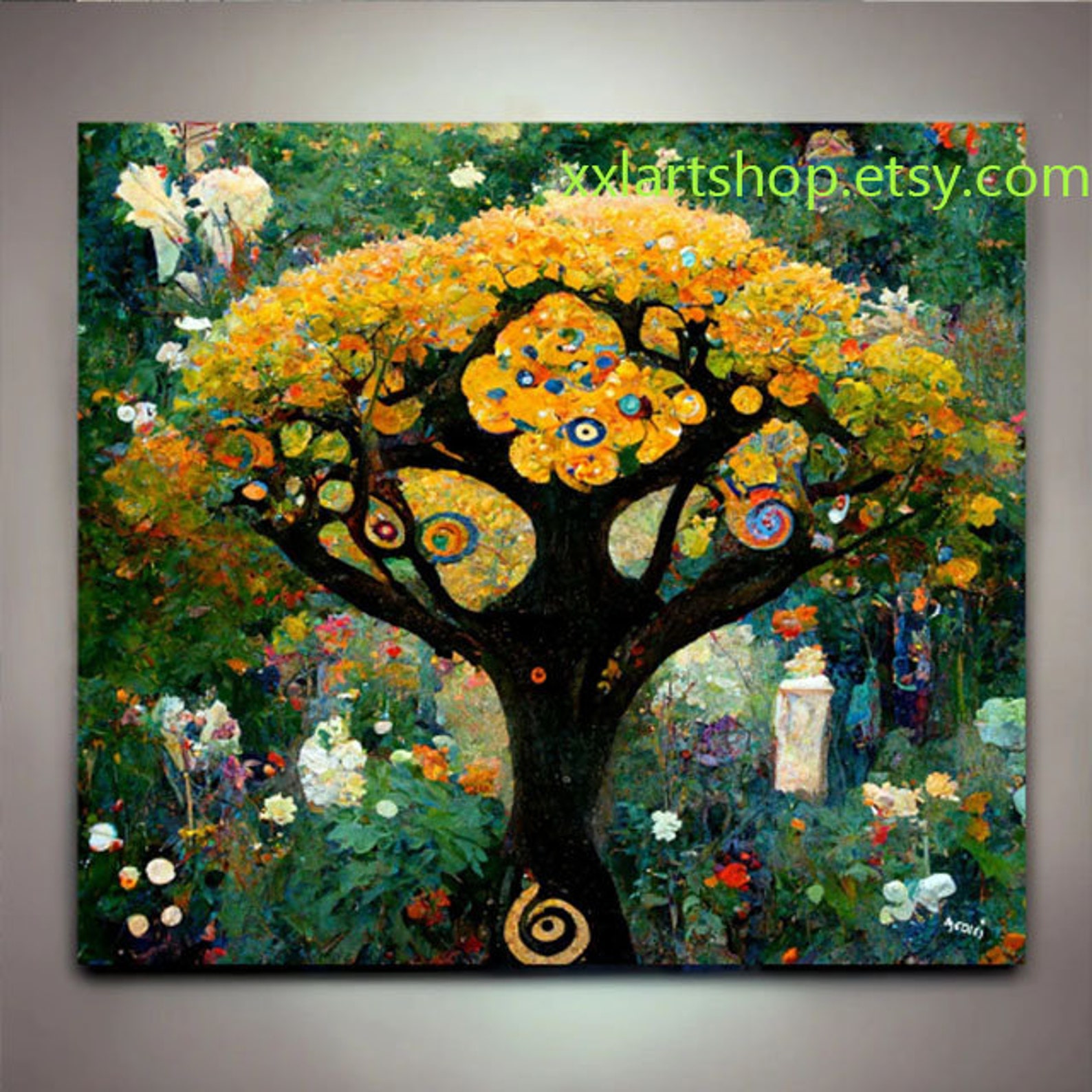 Tree of Life Art Canvas Wall Art Print Modern Picture Living Room ...