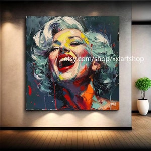POP ART by MEDICI Face Art Canvas Wall Art Pop Art Modern Picture Living Room Office xxl art #fe2-24