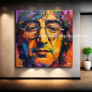 POP ART by MEDICI Face Art Canvas Wall Art Pop Art Modern Picture Living Room Office xxl art #fe2-4