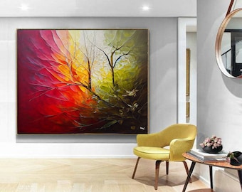 Landscape Art Canvas Wall Art Modern Picture Living Room Office stretched on frame or rolled xxl art by Medici #l601