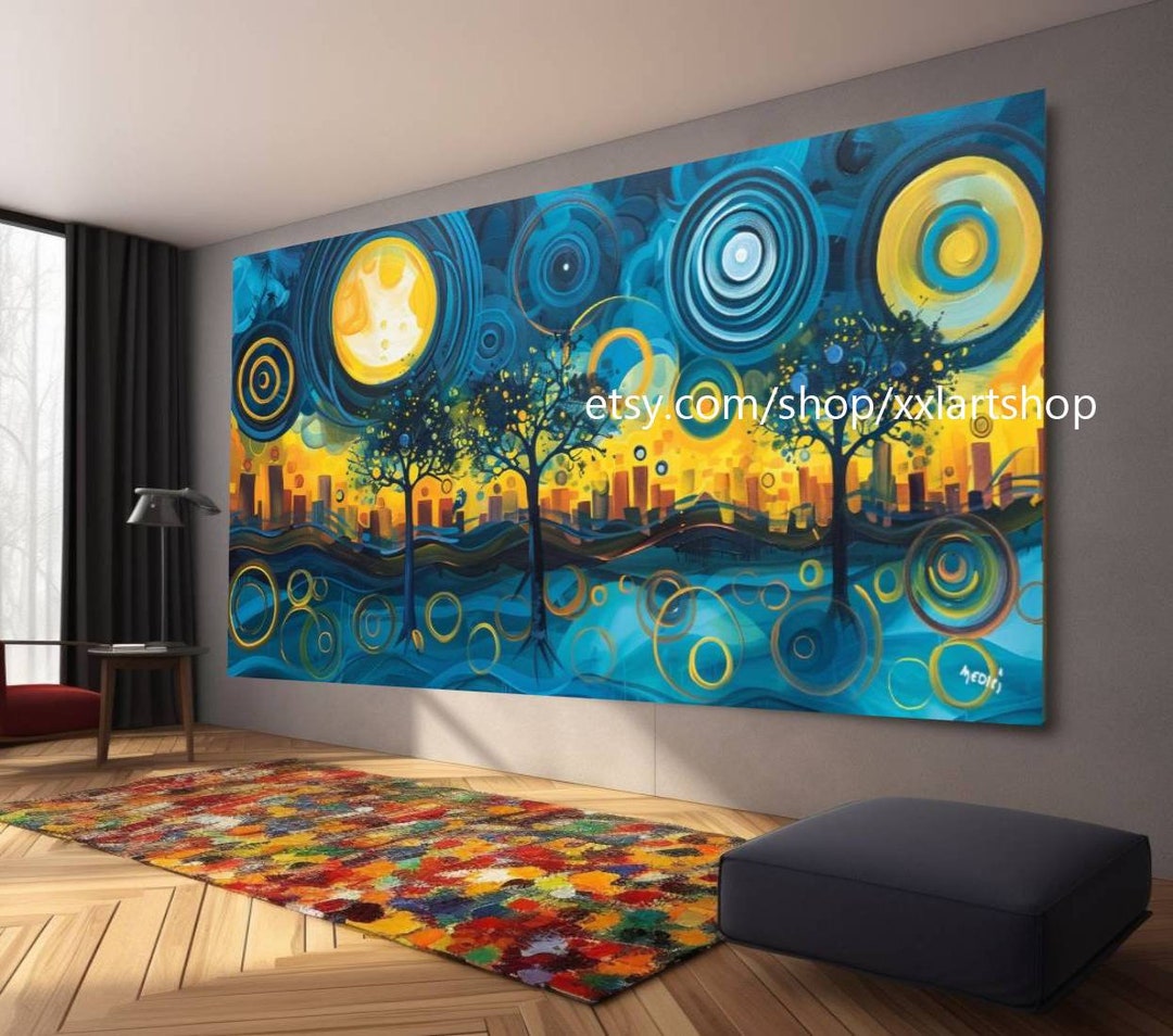 Gustav klimt arbre de vie impression sur toile art arbre