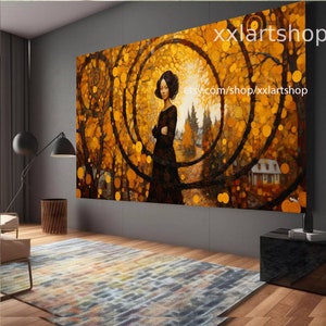 Arte de parede estilo Gustav Klimt Tela de impressão de arte de parede Imagem moderna Sala de estar Escritório esticada em moldura ou enrolada #t114