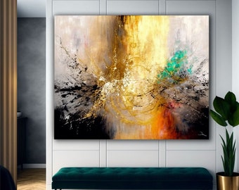 Abstract Art Canvas Wall Art Modern Picture Living Room Office stretched on frame or rolled xxl art #a211