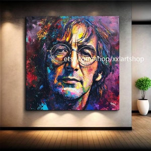 POP ART by MEDICI Face Art Canvas Wall Art Pop Art Modern Picture Living Room Office xxl art #fe2-5