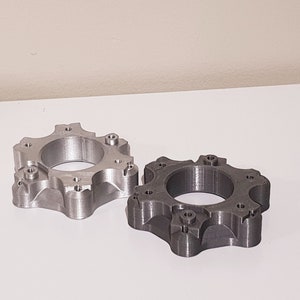 Logitech G29 G920 G27  STEERING WHEEL ADAPTER - 3D Printed Silver color