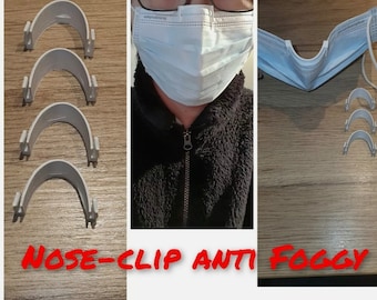 1x Combo Anti-Fog Face Mask Nose Clip & earsaver relief  Masks Clips for Glasses