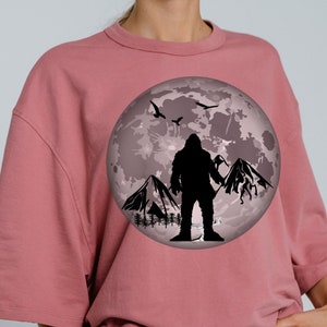 Squatch, Sasquatch, Bigfoot, Hairy Giant, Yeti, Legend, Forest Giant, Wildman, Sassy Tshirt print, Digital print, PNG, digital download