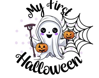 Mi primer Halloween /PNG SVG/ Smiley & Cute/ Mi 1er Halloween svg, Mi 1er Halloween png, archivo cortado, Diseño digital, Imágenes prediseñadas, Descarga digital