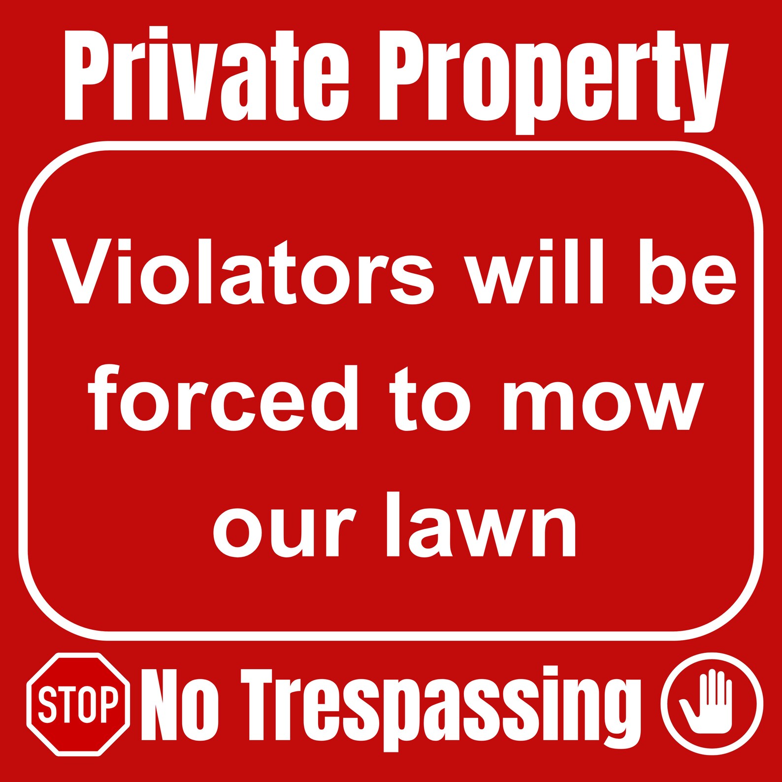 Private Property, No Trespassing Sign SVG PNG , Digital Printable ...