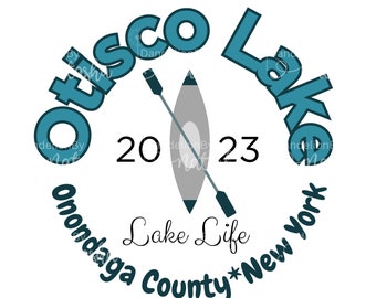 Otisco Lake, New York,  Lake Life SVG, Lake life PNG,  Cut file Cricut, Cameo Digital print, PNG, instant digital download, clip art,