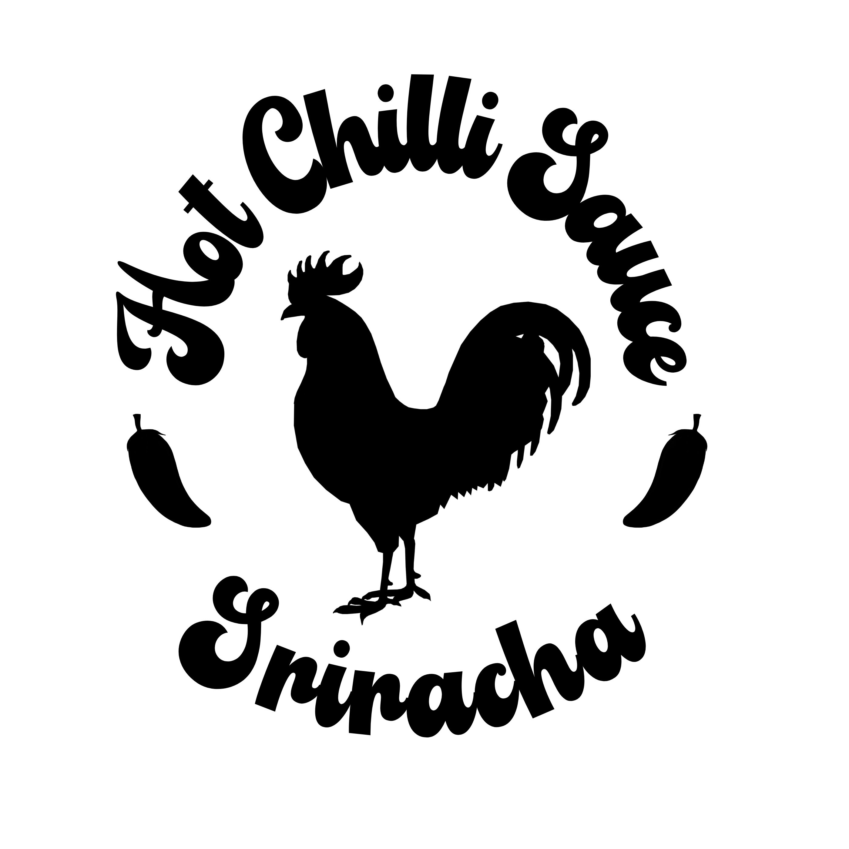 Sriracha Bottle PNG SVG, Sriracha Chilli Sauce,sriracha Chill Sauce