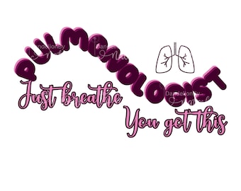 Pulmonologist Sublimation PNG Design, Pulmonology, Respiratory Therapist, Lung Specialist, Respiratory Therapy, SVG, PNG, Digital Print