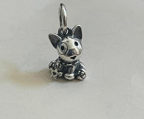 ADORABLE Bull Terrier Puppy Charm Genuine 100% Real - Etsy
