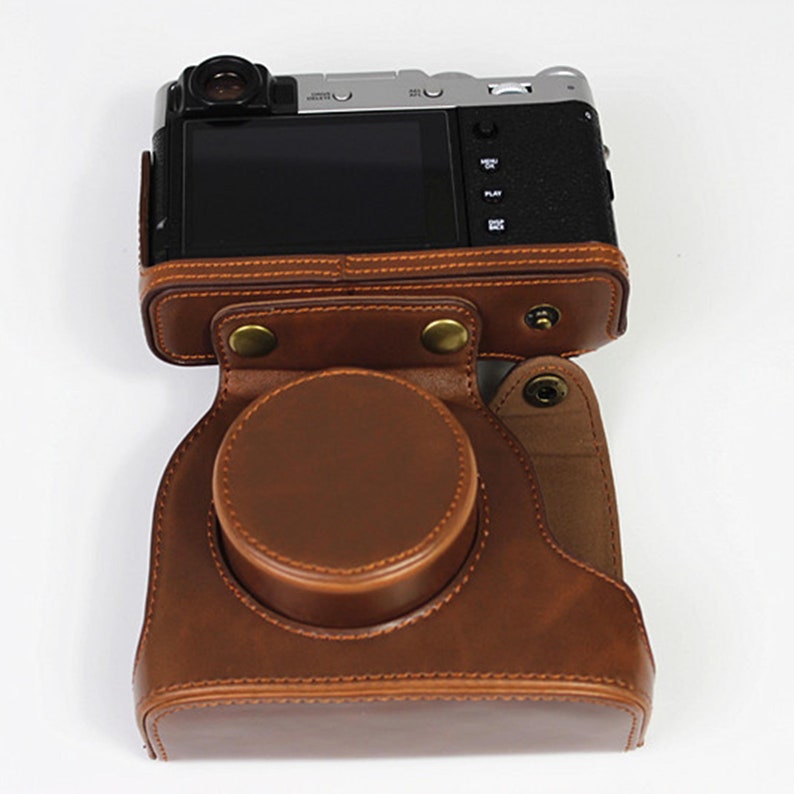 Personalized Camera Case Compatible with Fujifilm X100V, X100F Camera Protector, With Battery Case & Strap image 9