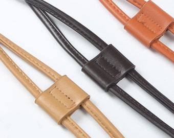 0.8cm PU Leather Drawstring Purse Strap Replacement for Bucket Bag