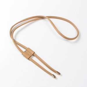 Vachetta Leather Drawstring Cord 6mm with Slide - for NOE
