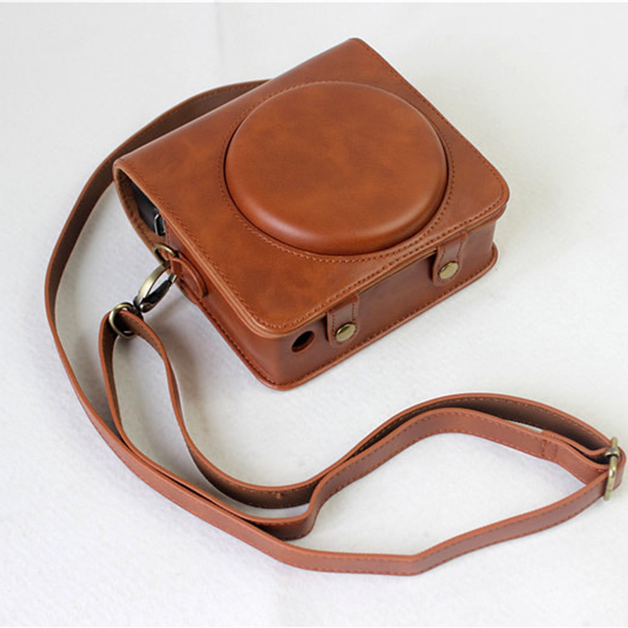 Leather Wrist Strap Holder, Luxury Square Holder Case