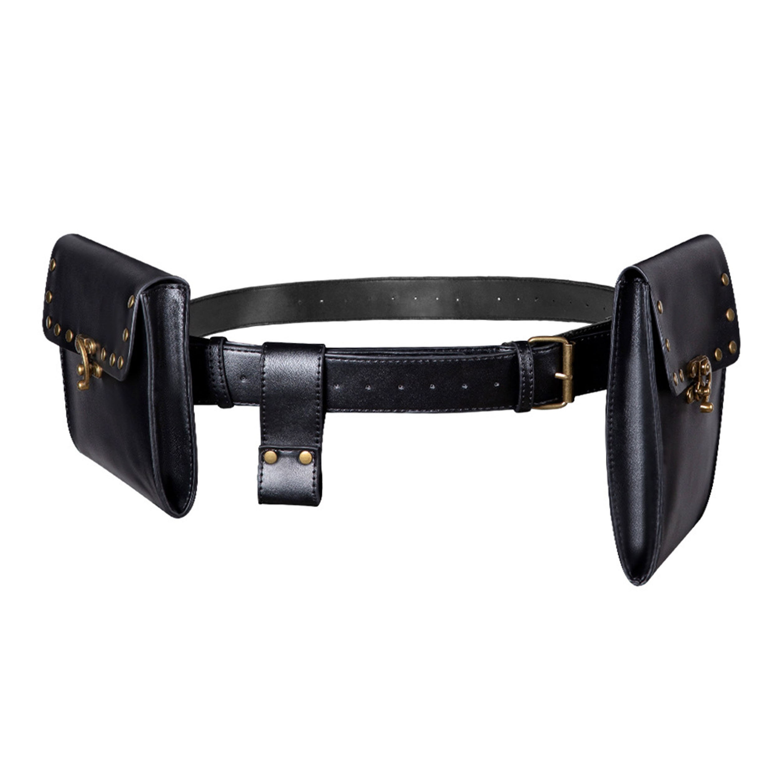 Leather Belt Pouch Gothic Waist Bag With Belt LARP - Etsy