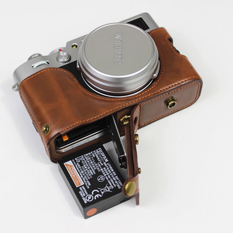 Personalized Camera Case Compatible with Fujifilm X100V, X100F Camera Protector, With Battery Case & Strap image 8