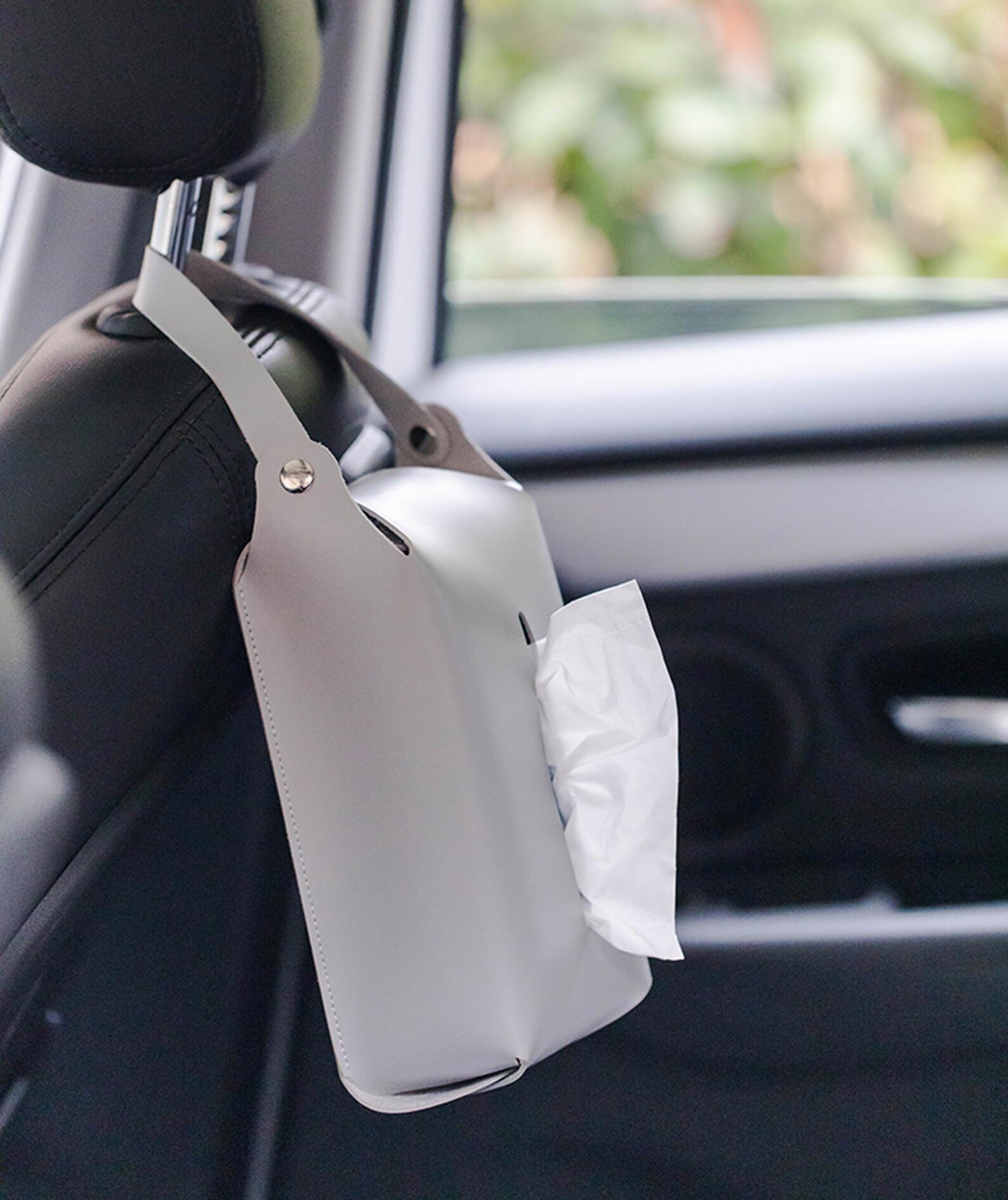 Leather Tissue Holder for Car Car Seat Headrest Hanging Etsy